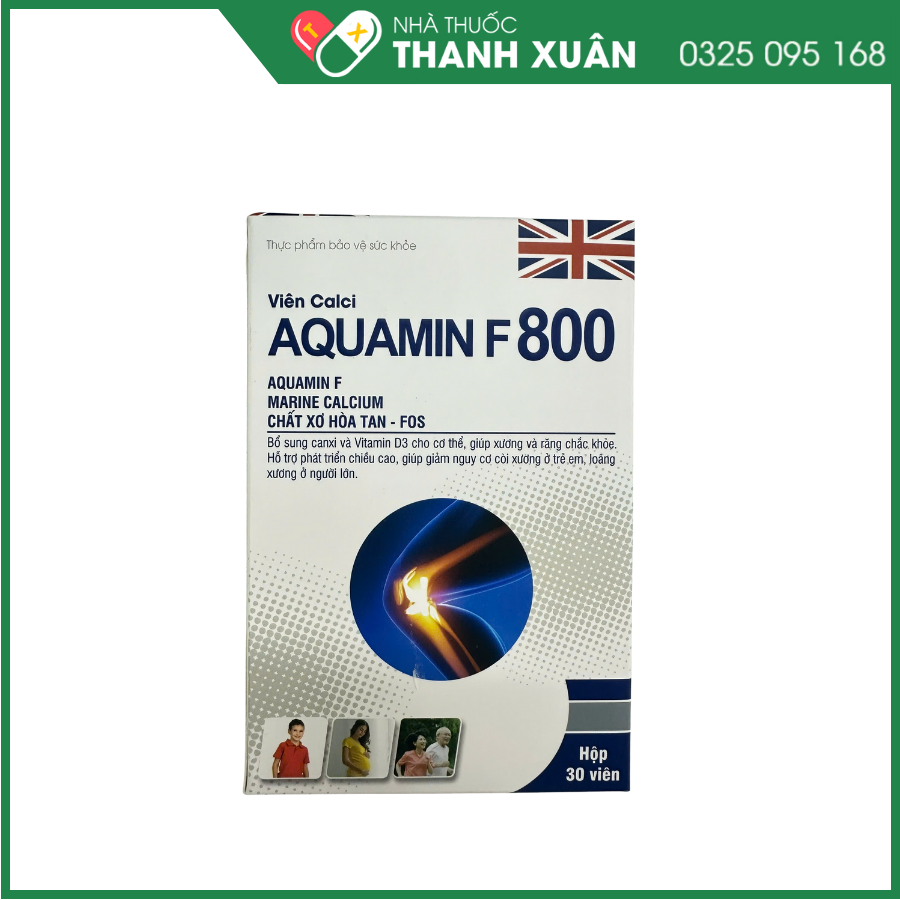 Calci AquaminF 800 bổ sung canxi và Vitamin D3 cho cơ thể